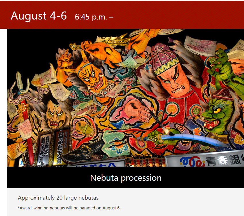 Nebuta procession